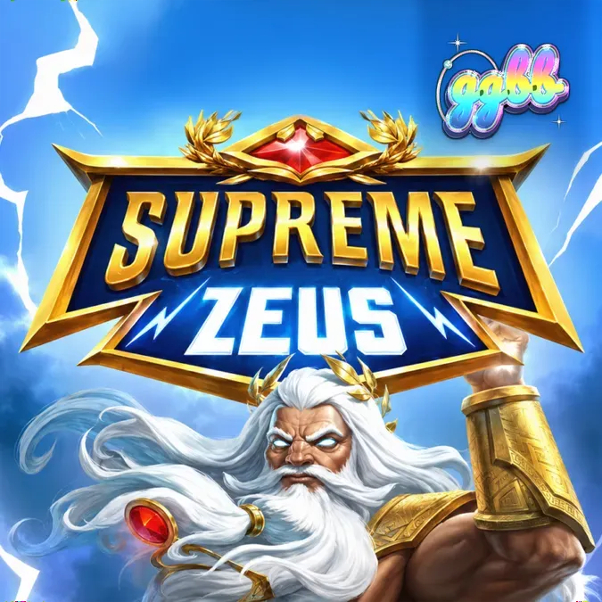 Interface do jogo de slot Supreme Zeus com temática grega